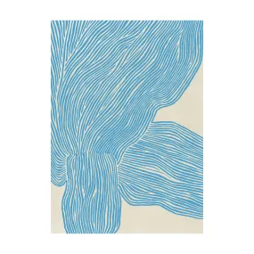 Affiche 70 x 100 cm bleuThe Line